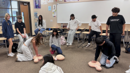 Yorba Linda High School Students Participate in Hands-On CPR and Health Education Training