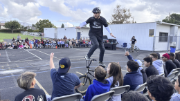 Woodsboro Students Inspire Confidence and Perseverance Through BMX Safety and Motivation Assembly