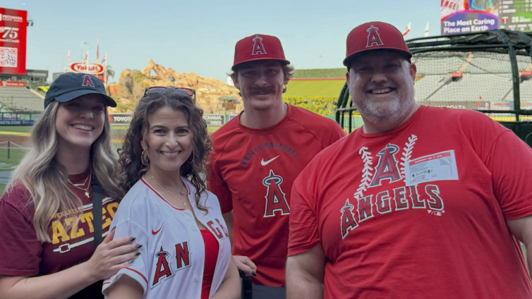Esperanza Staff Cheer On Alum Wade Meckler at Angel Stadium
